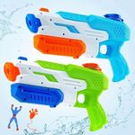 2 Pack Water Guns Squirt guns Outdoor Water Play for Kids age 3-15 & Adult,Big Size 33CM, Water Pistols 600CC High Power Super Soaker Water Blaster 10M Long Range,Water Toys for Swimming Pool Beach