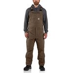 Carhartt Men's Super Dux Relaxed Fit Insulated Bib Overall Bibs & Overalls, Coffee, XXXL Tall