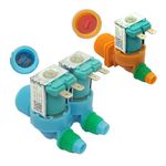 DC62-00311F&DC62-30314V Washer Water Inle Valves Set Replacement Samsung Washer Part Inlet Valve 992244 AP5966624 PS11719654 EAP11719654 3992464 AP5966634 12 Month Warranty