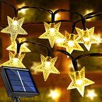 Epyz Solar Light Outdoor Waterproof Decorative Star String Lighting 6.5 Meter 30 LED for Garden, Home, Patio, Lawn, Party, Holiday, Indoor, Outdoor, Party Decorations [ Warm Yellow ]