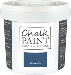 Chalk Paint Everything® – Pintura tiza Blu Notte vuelva a dar color fácilmente todo tipo de material sin lijar (5 Litros)