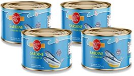 Golden Prize Canned Sardine in Natural Oil, 200g(Pack of 4)