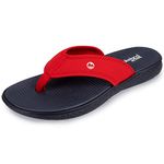 Lakeland Active Men's Flimby Neoprene Flip Flop Sandals - Navy & Red - 9 UK