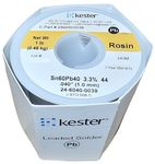 Kester 24-6040-0039 Rosin Cored Wire Solder Roll, 44 Activated, 0.040 Diameter