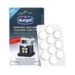 Durgol Espresso Machine and Coffee Maker Cleaning Tablets, Compatible with all Coffee Machines10 count, White