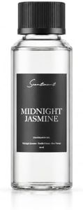 Scentiment Midnight Jasmine Diffuser Oil - Premium Hotel Scent with Notes of Jasmine, Vanilla Crème & Pear Nectar Home Scent, Hotel Fragrance Oil Diffuser Refill - 4.06 fl oz (120 mL)