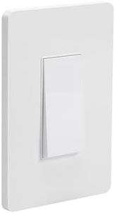 No Neutral Smart Light Switch Single Push Buttons,Single Live Wire Push Button,Remote Control Compatible with Alexa and Google Home,1PC WiFi AP kit Included