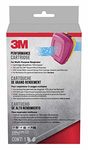 3M P100 Replacement Cartridges for Multi-purpose Respirator, Organic Vapour/Acid Gas, 2 Cartridges (1-Pair)