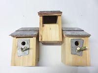 Set of 3 Bird Nesting Boxes Bird houses