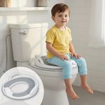 R for Rabbit Minimo Potty Seat Potty Training Seat Hang on the wall with Soft Cushion for New Born Baby/Infant/Kids (Grey)