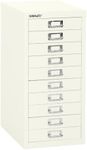 Bisley H2910NL 59 cm Home 10 Multi-Drawer - Chalk