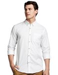 Symbol Premium Men's All Day Fresh Buttondown Casual Shirt (Regular Fit) (SS23-SMP-CS-02_White_M)