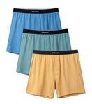 DAVID ARCHY Men's Boxers Men's Cotton Underwear Breathable Super Soft Boxer