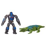 Transformers: Rise of The Beasts Movie, Beast Alliance, Beast Combiners 2-Pack Optimus Primal & Skullcruncher Toys, Ages 6 and Up, 5-inch