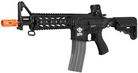 g&g airsoft combat machine m4 raider high-performance full metal gearbox aeg rifle w/ integrated ras and crane stock(Airsoft Gun)