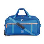 Skybags Polyester Solid Pattern Casper Plus Duffle Bag(H) 68 Blue (Blue, Medium), 67 x 34.5 x 34 Centimeters