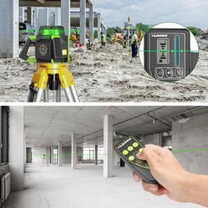 Huepar 800M Green Rotary Laser Level – High Visibility, Outdoor Use