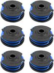 NTSUMI AC41RL3 Autofeed Dual Replacement Line and Spool Fit for Homelite UT41112 UT41121 UT41120 UT41113 UT41122 UT41112B 0.065 Inch 27FT Electric String Trimmers, 6 Pack