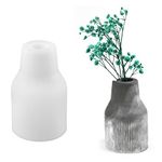 Anktily Concrete Art Vase Silicone Mold Rattan Bottle Succulent Planter Flower Pot Cement Clay Mould Plaster Epoxy Resin Pen Holder Mould