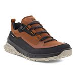 ECCO Men's Ultra Terrain Waterproof Low Hiking Shoe, Black/Cognac, 10-10.5