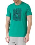 Original Penguin Men's KNT Graph Disco PETE T-Shirt, Blue Grass, Extra Large