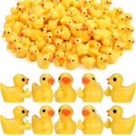 Guiqulai 50 PCS Tiny Ducks with Thumbs Up Mini Resin Ducks Miniature Duck Figures Little Ducks to Hide Accessories Decoration for Home,Office,School