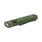 OLIGHT Arkfeld Pro Class1 1300 Lumens Rechargeable EDC Torch with UV LED, Green Beam and White Light, Anti-Slip Grip, Super-Thin Build Flat with Two-Way Pocket Clip for Outdoors, Emergency (OD Green)