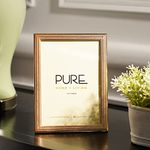 Pure Home + Living Allure Rose Gold Plated Photo Frame, Tabletop Photo Frame,Decorative Picture Frames For Home Décor, Office Desk, Bedroom & Living Room (5X7 Inches, Pack Of 1)