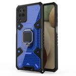 Glaslux Samsung Galaxy A12/F12/M12 Hybrid Shockproof Case | Rotating Ring Holder & Kickstand in-Built | Bumper Back Cover for Samsung Galaxy A12/F12/M12 (Blue)