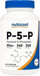 Nutricost P5P Vitamin B6 Supplement 50mg, 240 Capsules (Pyridoxal-5-Phosphate) - Vegetarian Friendly, Non-GMO, Gluten Free