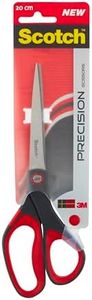 Scotch Precision Scissors Red 1 per Pack 20 cm - Ideal for Precise Cutting, Great for Everyday Use