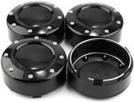 GTownWorks 4pcs 4.02in Wheel Center Caps for Mayhem Wheel Center Hubcaps Black Center Cover Replacement for Rim(Outer Diameter 4.02in/Clip Diameter 3.74in)