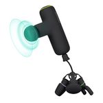 Homedics Rebound Percussion Massager, Ergonomic with QuietPower Technology, 4 Attachments plus QuickCarry System, 3 Muscle-Targeting Modes & 4 Speeds, Portable for Home, Gym, and Travel