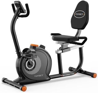 VANNECT Vélo D'Appartement Semi-Allongé, 16 Niveaux De Résistance, Velo d appartement Silencieux, Grand Siège Confortable, Capteurs Cardiaques, Appli Connectée, Charge Max 180 Kg