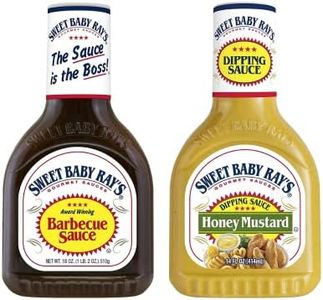 Sweet Baby Ray's Savory Sauce Bundle -1 ct Sweet Baby Ray's Original 18 oz BBQ Barbecue Sauce bundled with 1 ct Sweet Baby Ray's 14 oz Honey Mustard Dipping Sauce (2 items)