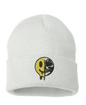 ALLNTRENDS Skeleton Zombie Smiley Face Beanie Warm Winter Hat, White, One Size