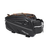 MOSISO Bike Rack Bag, Waterproof Bike Rear Rack Bag Bicycle Trunk Bag, 14L EVA Mountain Bike Rear Seat Bag Bicycle Storage Saddle Shoulder Bag Cycling Luggage Bag with Shoulder Strap, Orange