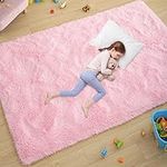 Ultra Soft Pink Rugs for Bedroom 4x