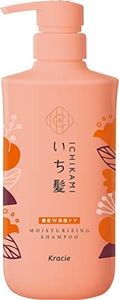 ICHIKAMI 【Dense W Moisturizing Care】 Shampoo Pump, 16.2 fl oz (480 ml) | Non Silicone Amino Acid Shampoo Hair Care, Damage Care, Men and Women