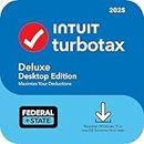 TurboTax Deluxe Desktop Edition 2025, Federal & State Tax Return [Win11/Mac14 Download]
