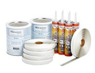 Dicor 401-CK-G Rubber Roof Kit - Bonding Adhesive, RV, Trailer, Motorhome Repair Butyl Tape, Lap Sealant Included