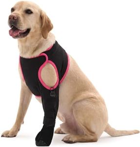 FUAMEY Recovery Leg Sleeve for Dog, Grip Dog Socks Stop Licking, Soft Paw Protecor for Dogs Wound Cover, Doggy Arm Sleeve Cone Alternative, Hot Spots(Left, 3XL