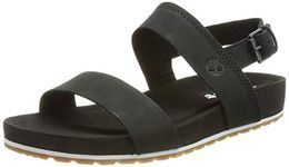 Timberland Women's Malibu Waves 2 Band Sandals, Black, 5.5 UK (38.5 EU)