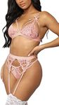 Aranmei Lingerie for Women 4 Piece 