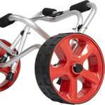 ValenLyra Heavy Duty Kayak Cart with 10-inch Solid Never-Flat Tires & Aluminum Alloy Frame | 235lbs All-Terrain Canoe Carrier for Sand, Mud, Rocks | Includes Security Straps, Quick-Release Design