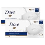 Dove Orginal Beauty Cream Bar 3 in 1 Cleanses, Moisturises and Nourishes Sulphate-Free Bath Soap for Soft and Smooth Skin, Suitable for Daily Use 6x90g, 2 Pack