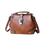 StyleGarage Brown Leather Shoulder Crossbody Vintage Women Handbag Sling Bag