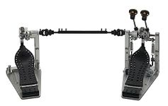 DW Series Colorboard Machined Chain Drive w/Bag, Graphite Edition Double Bass Drum Pedal (DWCPMCD2BK)