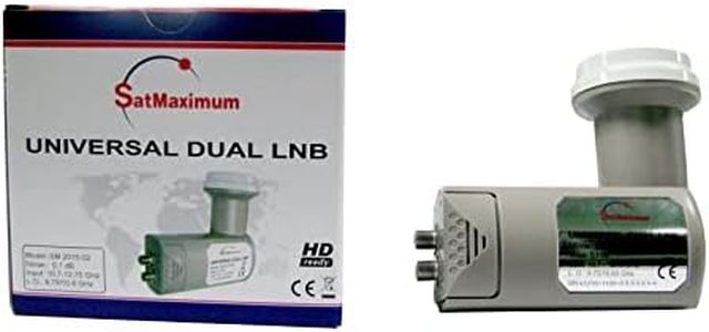 FTA Universal Ku Band LNB, Dual, 0.1dB Satellite Dish LNBF, Linear, Polarized (0.1 dB, Dual)