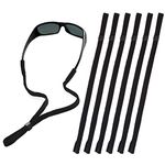 Shinkoda Sports Sunglass Straps Adjustable Glasses Holder Strap Black Eyewear Retainer for Men Women and Kids